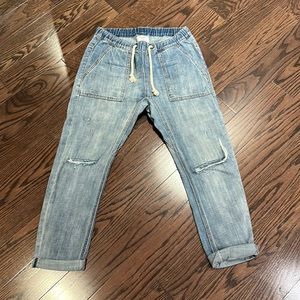 One teaspoons denim joggers in size small